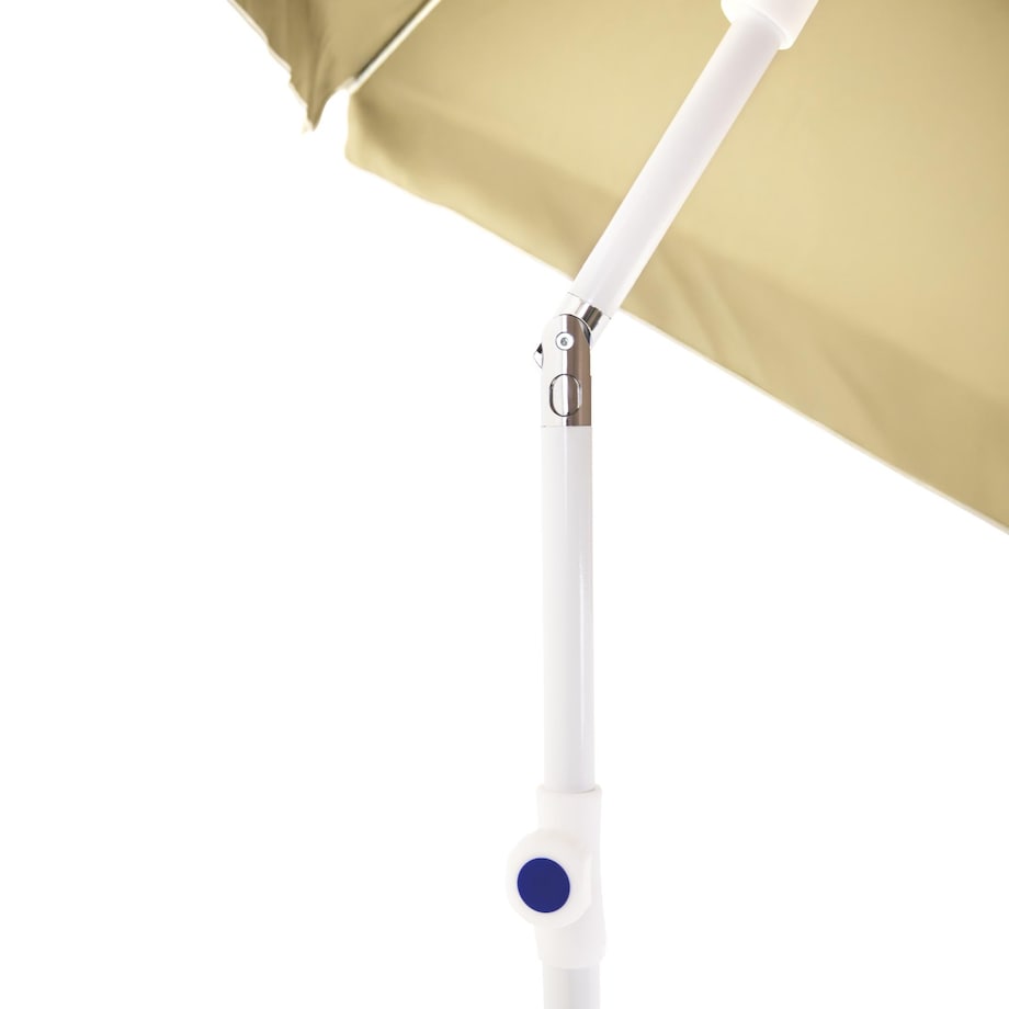 Parasol OGRODOWY plażowy UCHYLNY mocny średnica 200 cm łamany z uchwytem