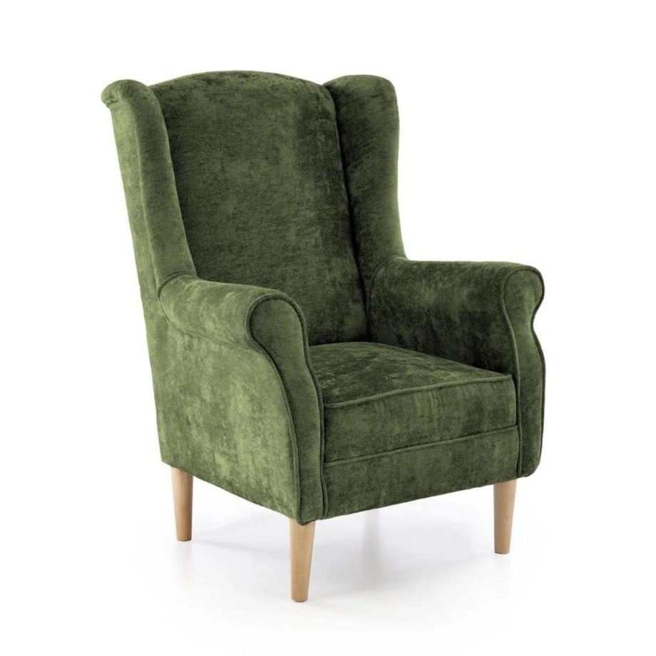 Fotel uszak HERMES oliwkowy