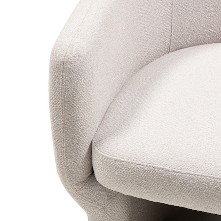 Fotel obrotowy 72x74x69 cm MURIEL jasnobeżowy