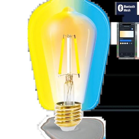 inteligentna żarówka bluetooth mesh st64 6w cct