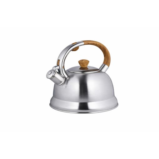 Czajnik na gaz stalowy z gwizdkiem duży 2.7L indukcja srebrny BRUNBESTE BB-2426