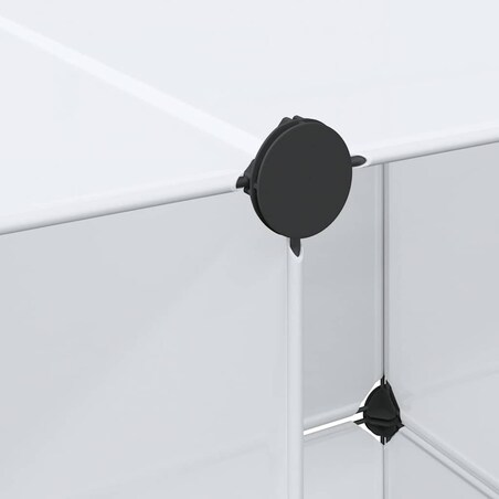 vidaXL Szafa modułowa z 9 przegrodami, 109x36,5x143 cm, biała