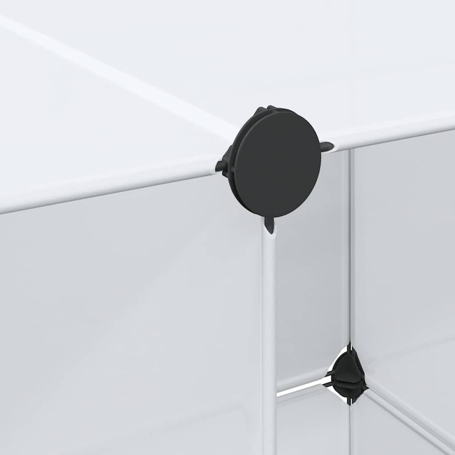 vidaXL Szafa modułowa z 9 przegrodami, 109x36,5x143 cm, biała