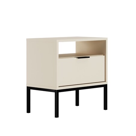 Szafka nocna Austin kaszmir & czarna