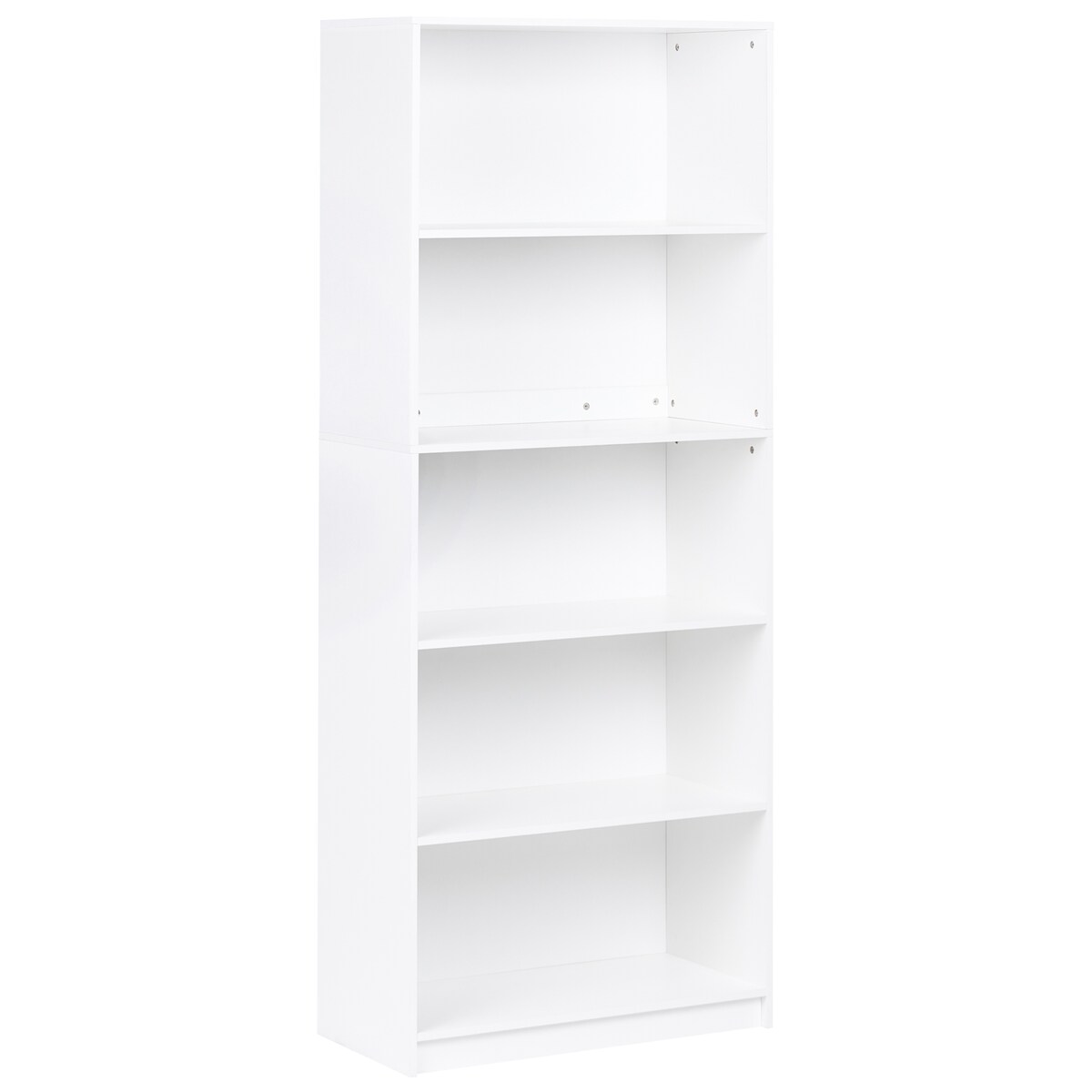 Regał na książki 5 półek ZEHNA 197 cm Biały