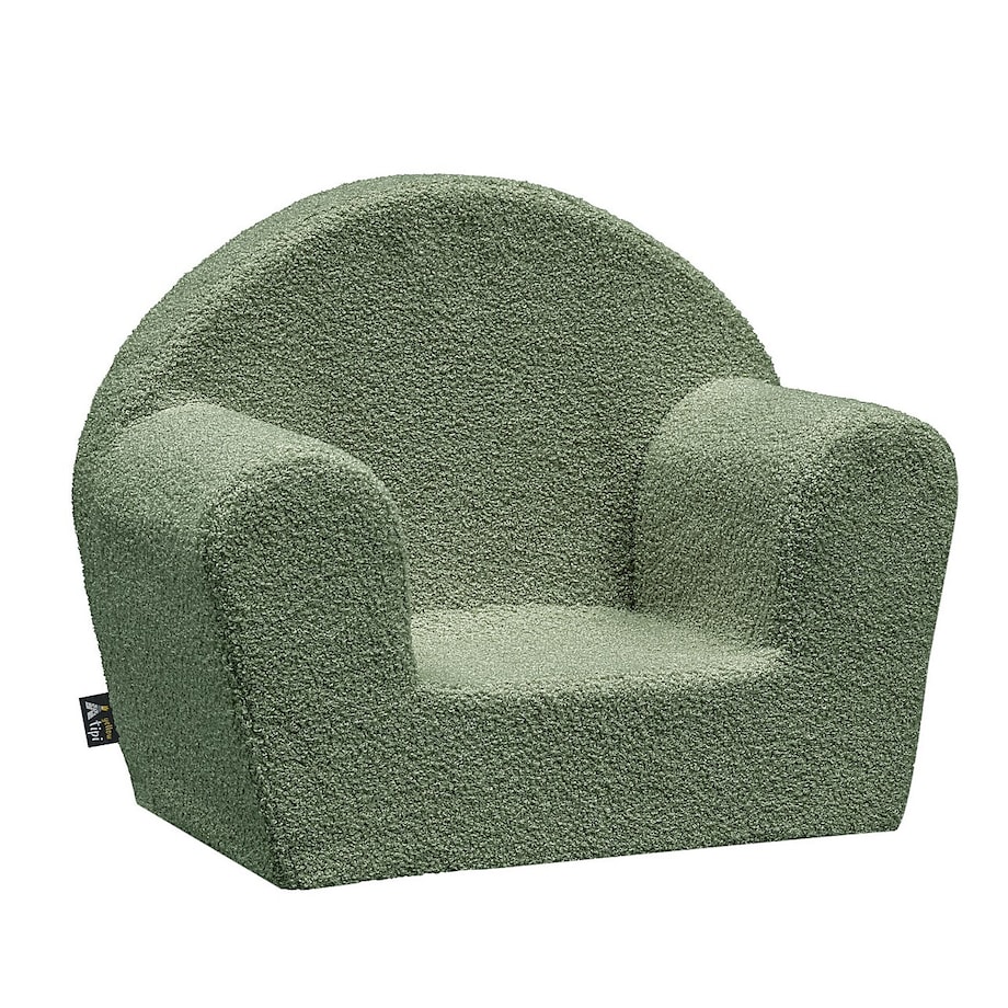 Fotelik Mati, zielony, 52 x 34 x 41,5 cm, Boucle