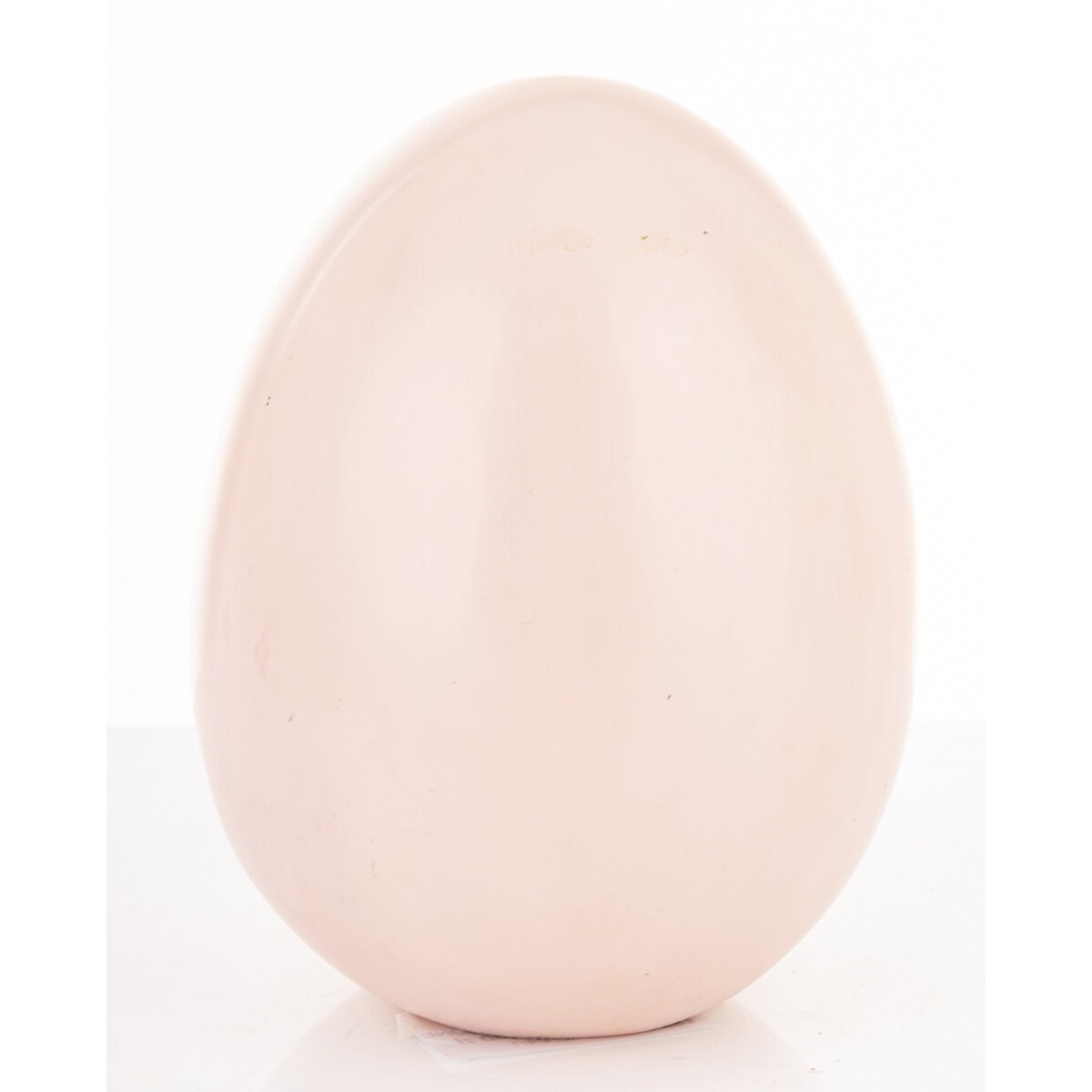 Dekoracja - jajko ozdobne 12x9x9 cm PISANKA różowa z królikiem