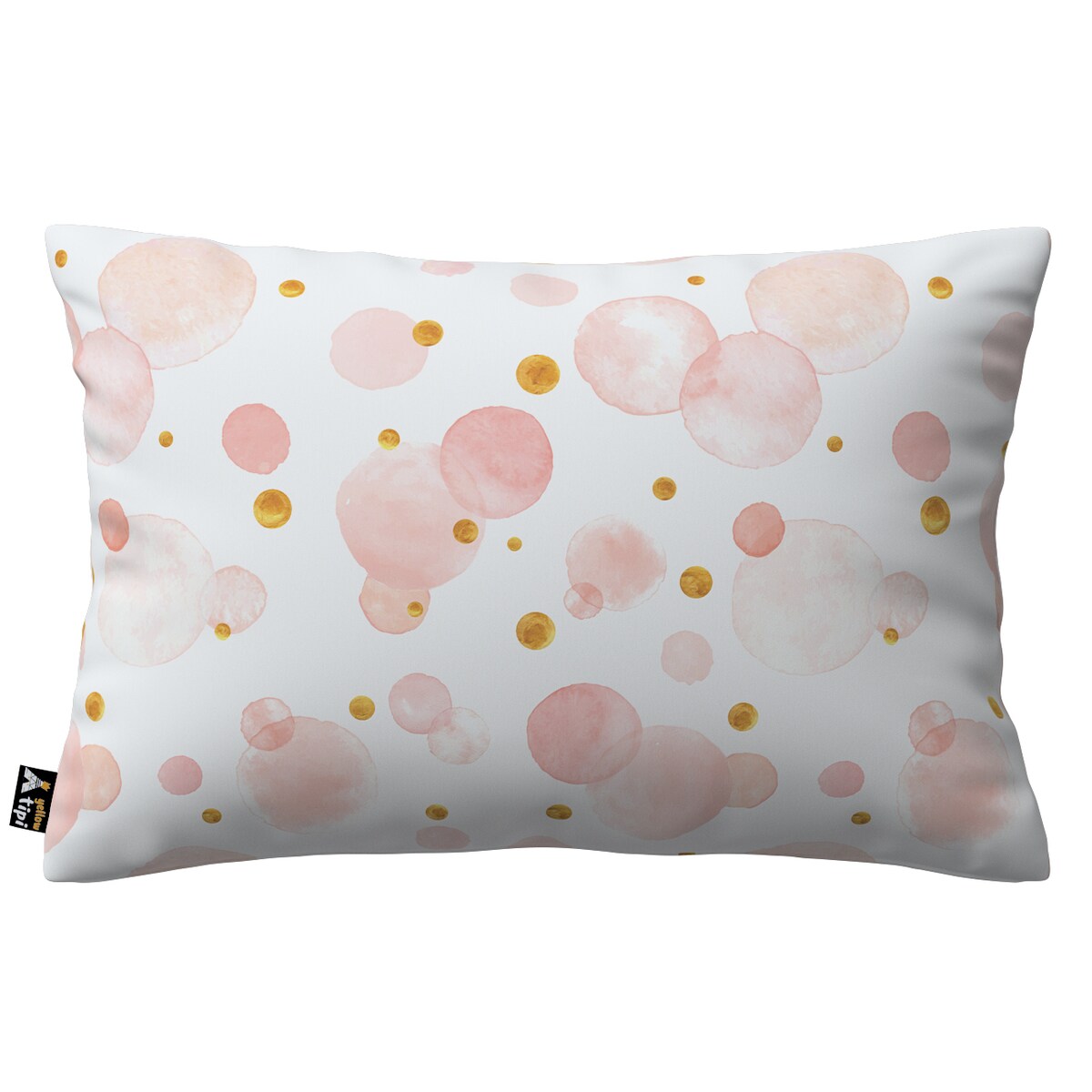 Poszewka Milly prostokątna 60x40 ecru-różowy