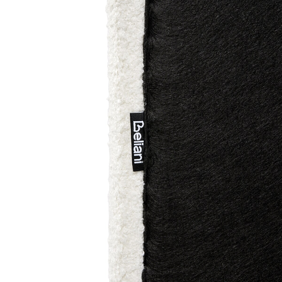 Łóżko Boucle LUNAN 160 x 200 cm Złamana biel