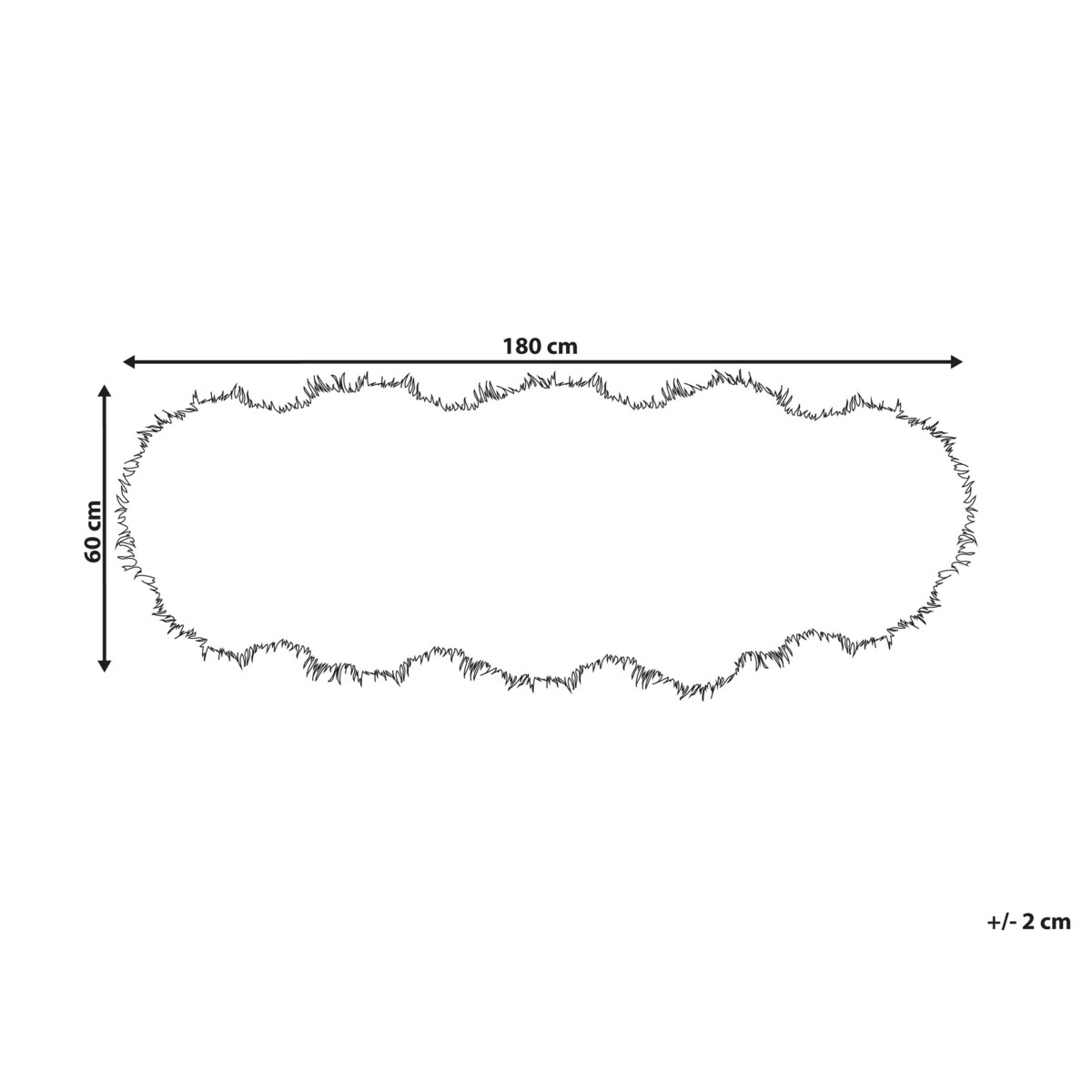 Sztuczna skóra owcza czarna MAMUNGARI