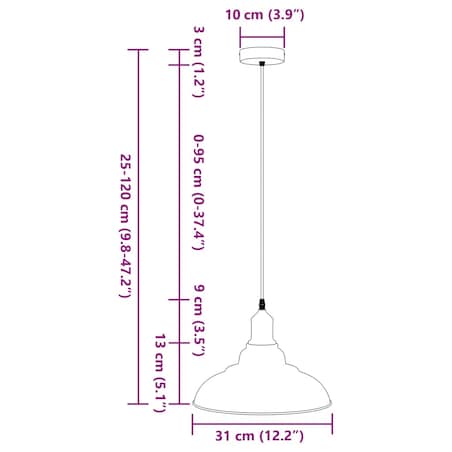 vidaXL Lampa wisząca z regulacją wysokości E27 połysk zielony metal