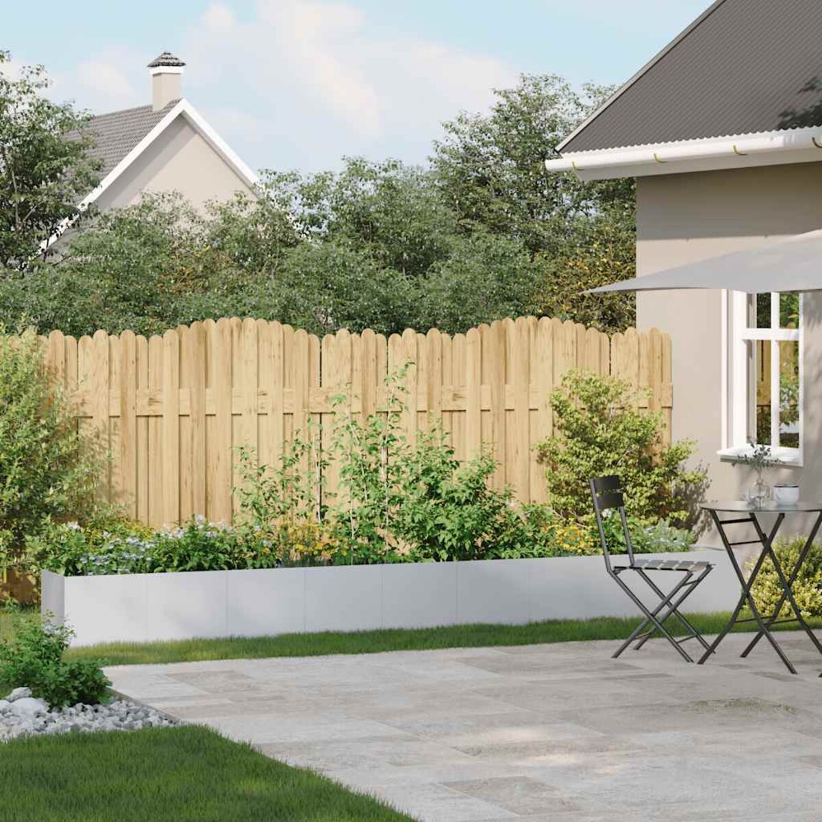 vidaXL Doniczka 360x40x40 cm Stal ocynkowana