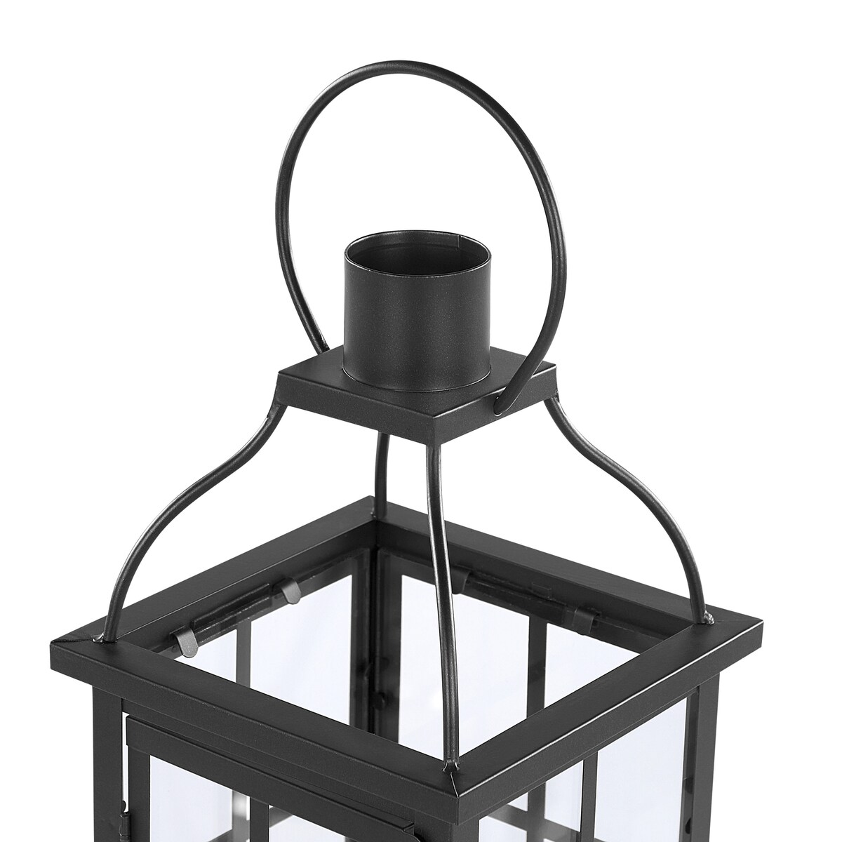 Lampion CLARA Metal 42 cm Czarny