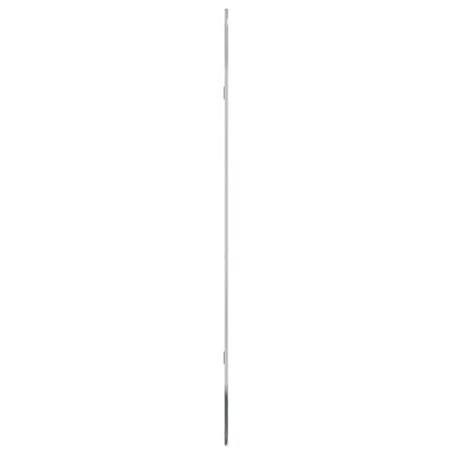 vidaXL Lustro ścienne, srebrne, 100x45 cm, owalne