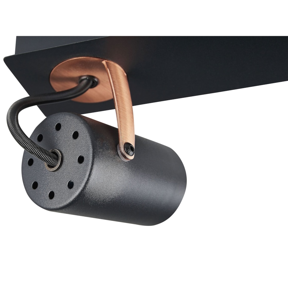 Lampa sufitowa 3-punktowa metalowa czarna KLIP