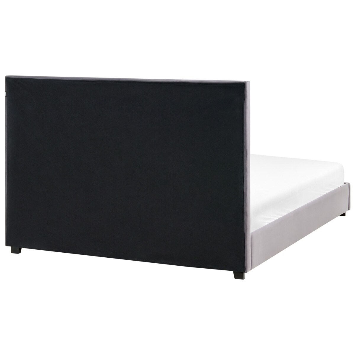 Łóżko Welur ROUEN 160 x 200 cm Ciemnoszary