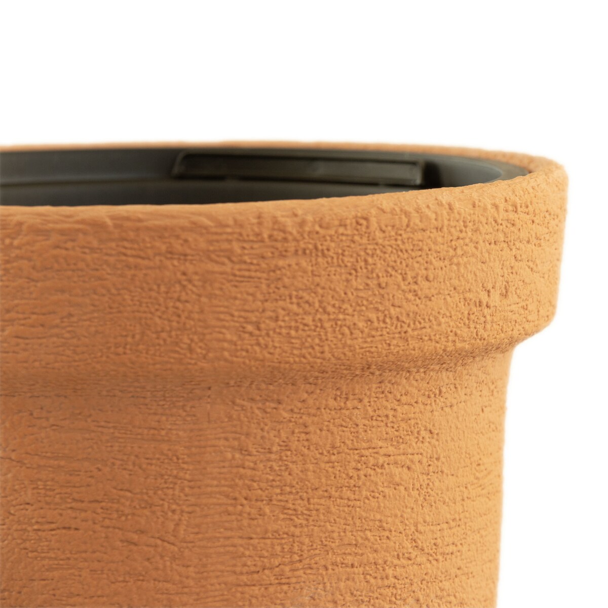 Doniczka Donica Ogrodowa 40 Cm Efekt Cegły Wysoka Okrągła Na Taras Do Ogrodu Domu Pomarańczowa