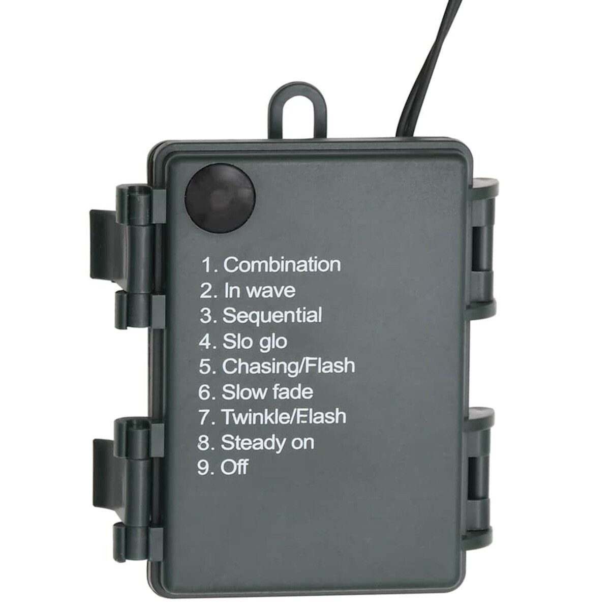 vidaXL Świąteczna girlanda z lampkami LED, zielona, 2,7 m, PVC