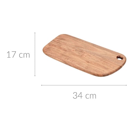 Deska do krojenia, drewno akacjowe, 34 x 17 cm
