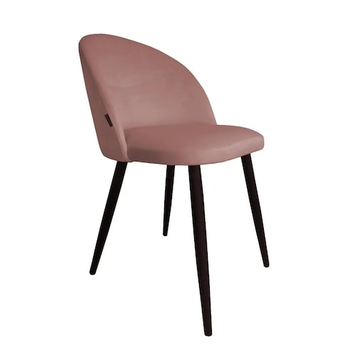 Krzesło CLAUDINE 1 VELVET różowe