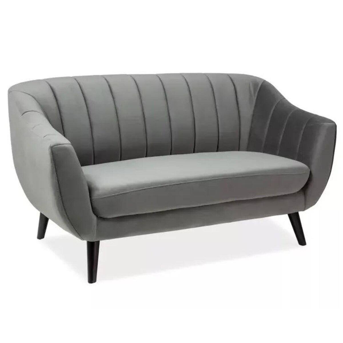 Sofa ELITE 2 VELVET szara