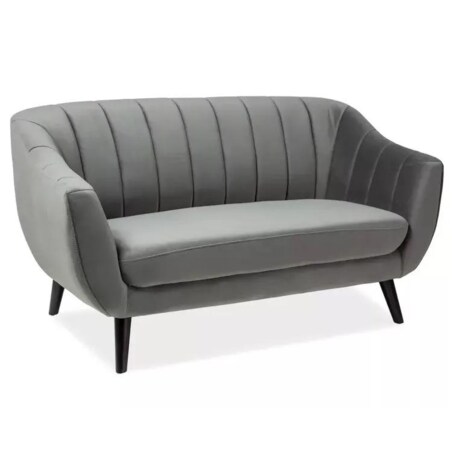 Sofa ELITE 2 VELVET szara