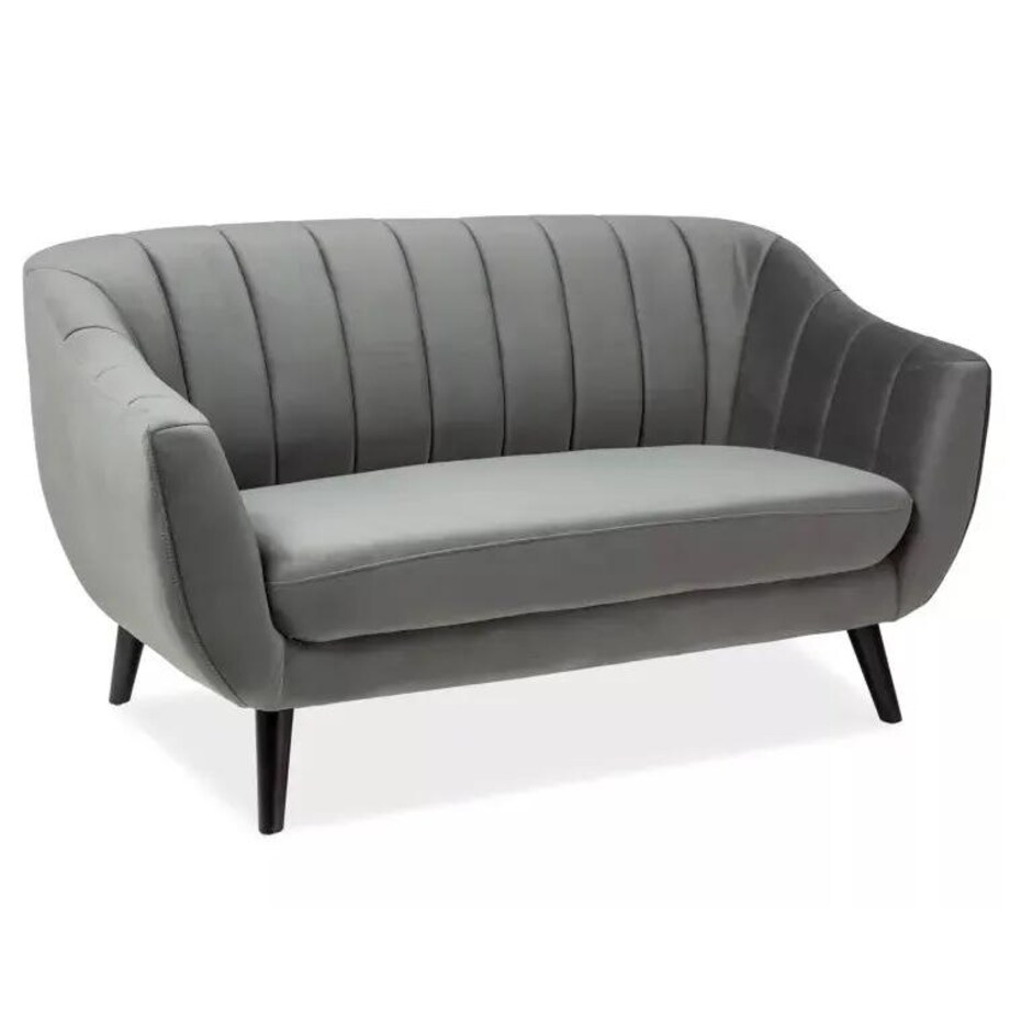 Sofa ELITE 2 VELVET szara