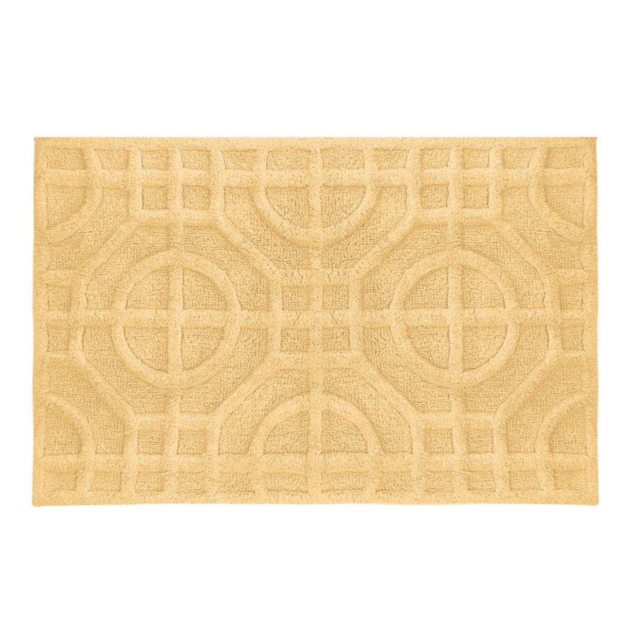 Kleine Wolke Mosaic Recyklingowany Dywanik łazienkowy żółty 70 x 120 cm ECO CARE