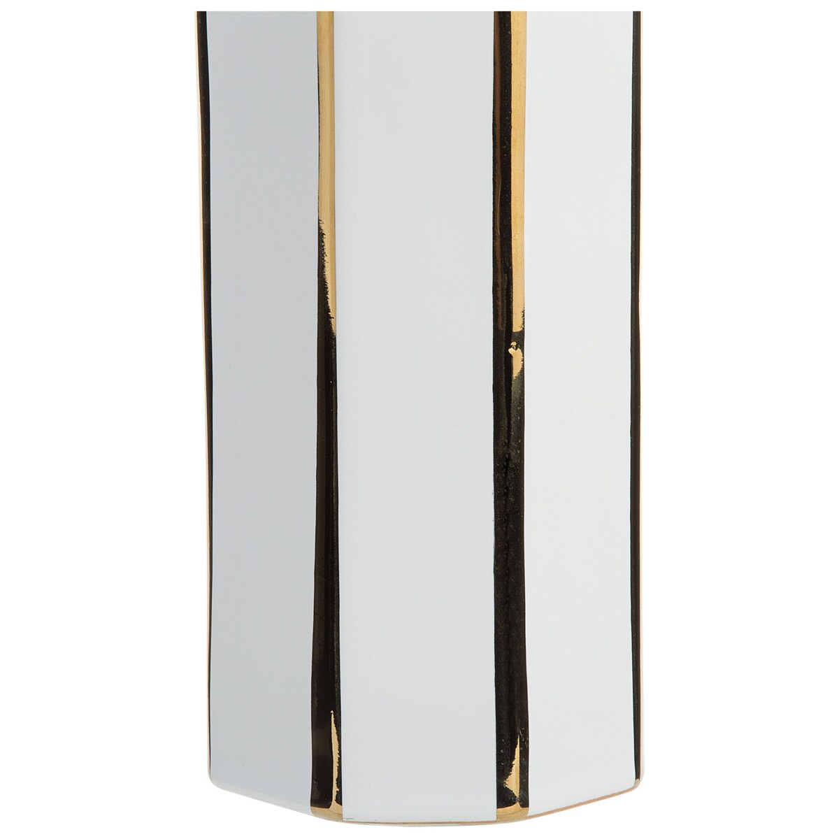 Wazon na kwiaty ceramiczny biały ESTELLA