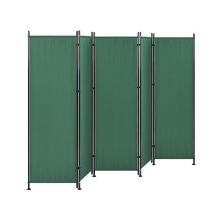 5-panelowy składany parawan pokojowy 270 x 170 cm zielony NARNI