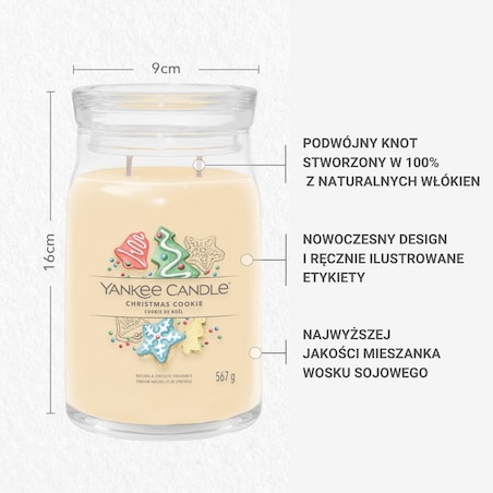 YC SIGNATURE – Świeca duża CHRISTMAS COOKIE