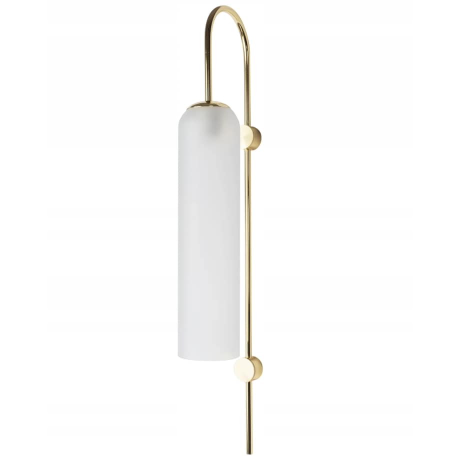 Lampa Ścienna Kinkiet Duży Glamour Złota Gold