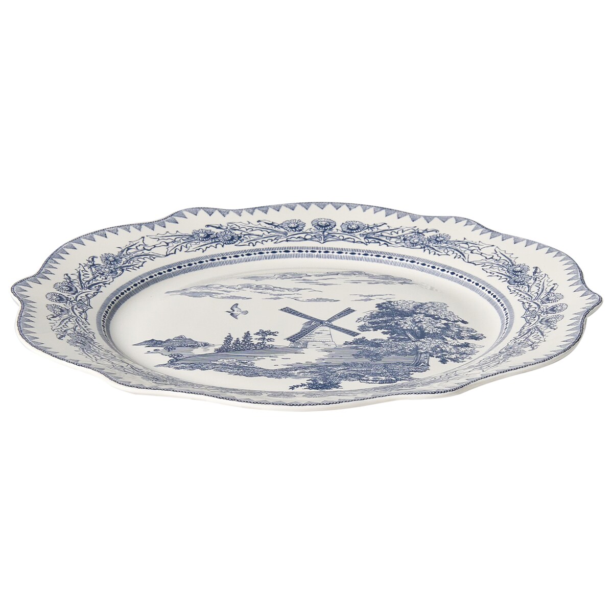 Zastawa stołowa 20-częściowa BAY LEAF Porcelana Biały/niebieski