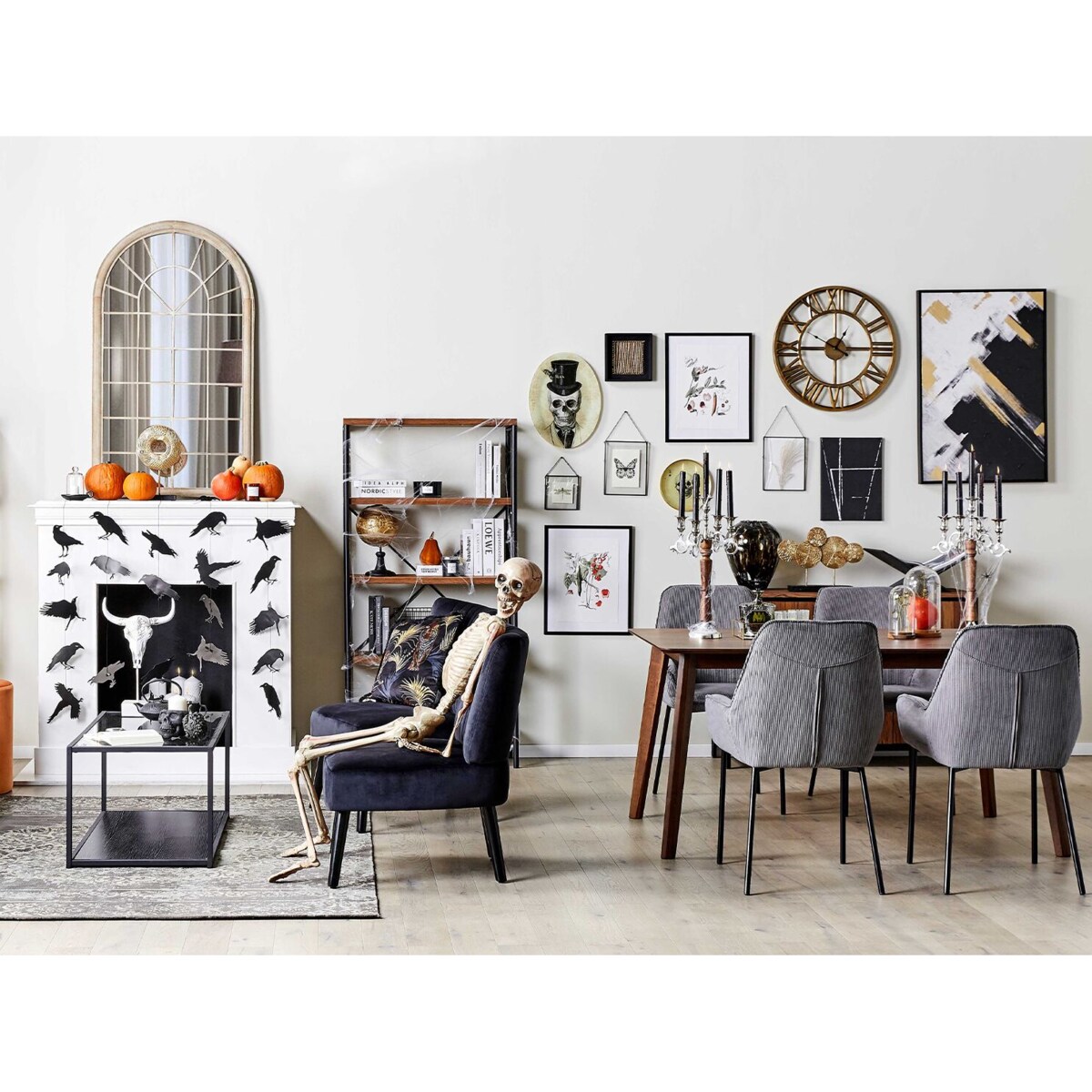 Stolik kawowy szklany czarny MEDORA