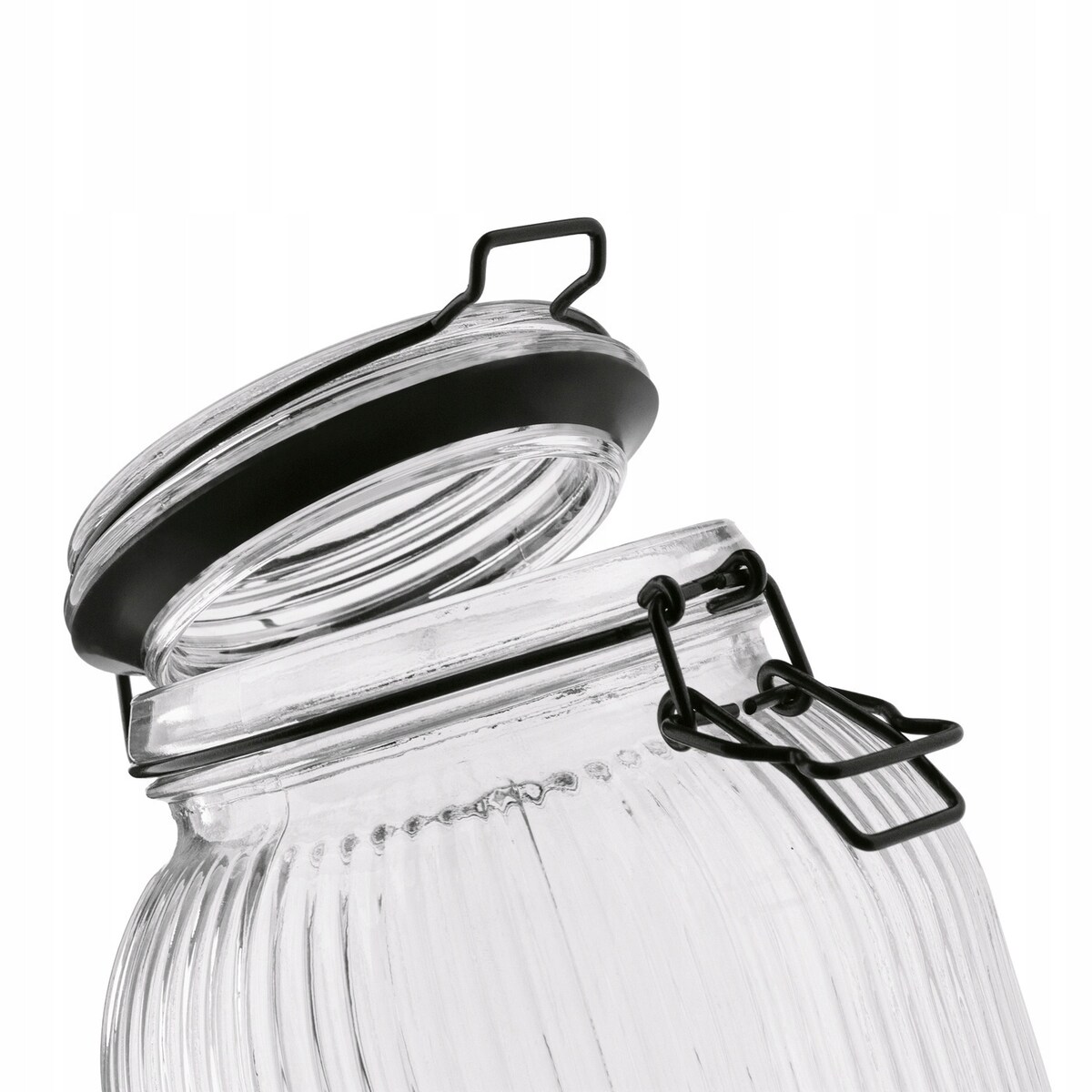 4x Słoik szklany pojemnik na jedzenie makaron grzyby ciastka 1,9 L KLIPS