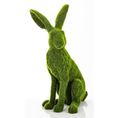 Dekoracja - siedzący zając 41x22x22 cm VERDE