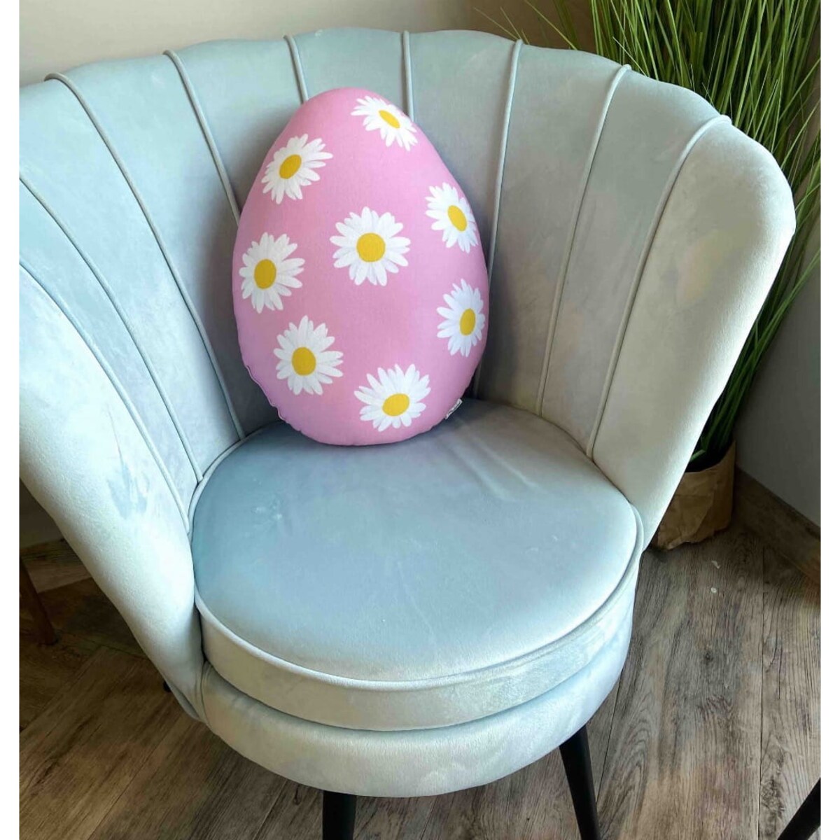 Poduszka jajko pisanka Wielkanoc różowa