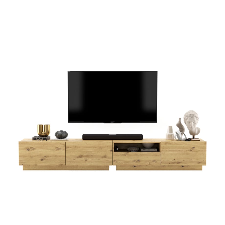 Szafka RTV Loft Stojąca / Wisząca Dąb Artisan MAT Komoda RTV Szuflada 240 cm