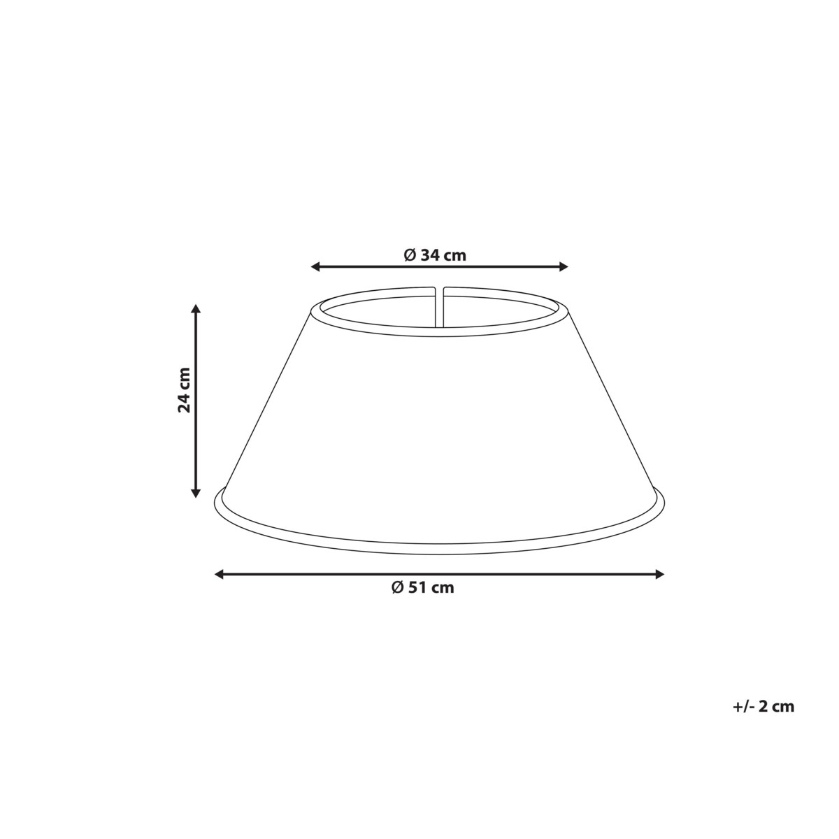 Osłonka pod choinkę HIVER Trawa morska Naturalny 51 cm