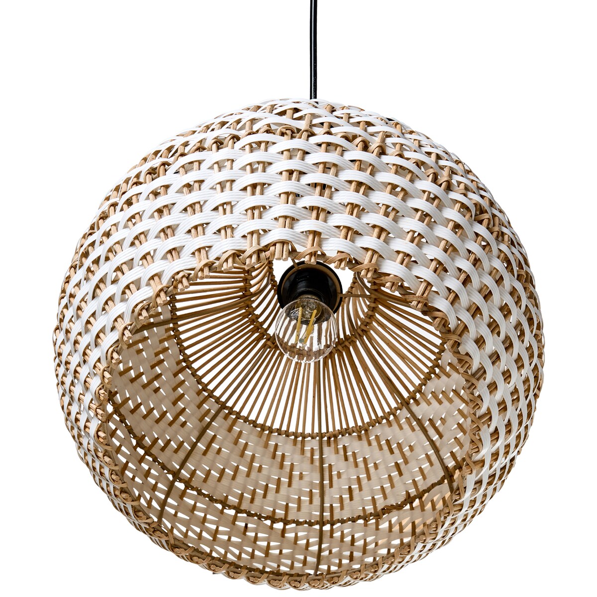 Lampa wisząca YAUCO Rattan Biały