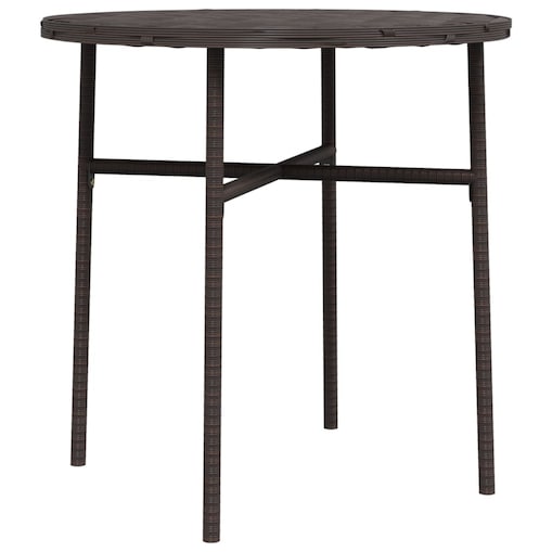 vidaXL Stolik herbaciany, brązowy, 45 cm, polirattan