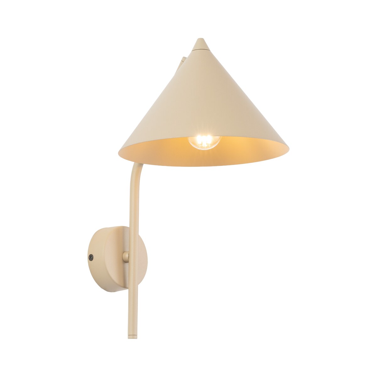 Kinkiet ścienny TK Lighting CONO SABIA 11474 beżowy E27 loft nowoczesny do salonu sypialni