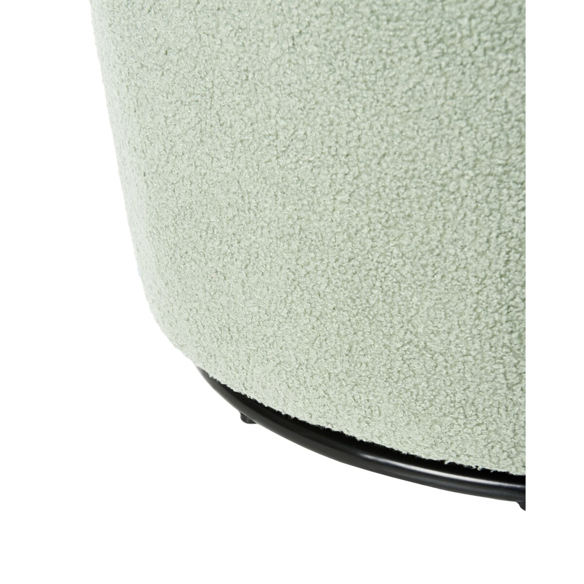 Fotel DAVIK Boucle Jasnozielony