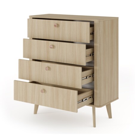 Komoda mała 88 KIKI na drewnianych nogach 4S