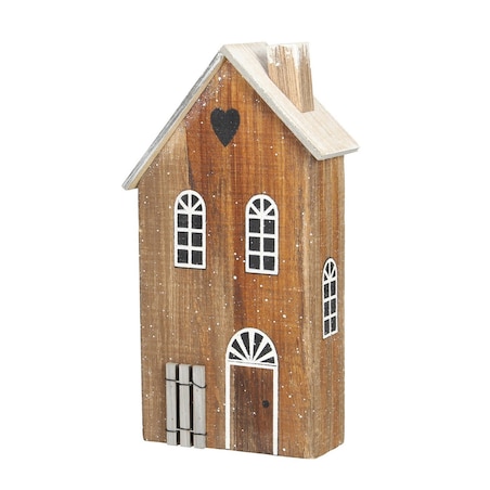 Dekoracja Snow House 25cm natural, 14 x 6 x 25 cm