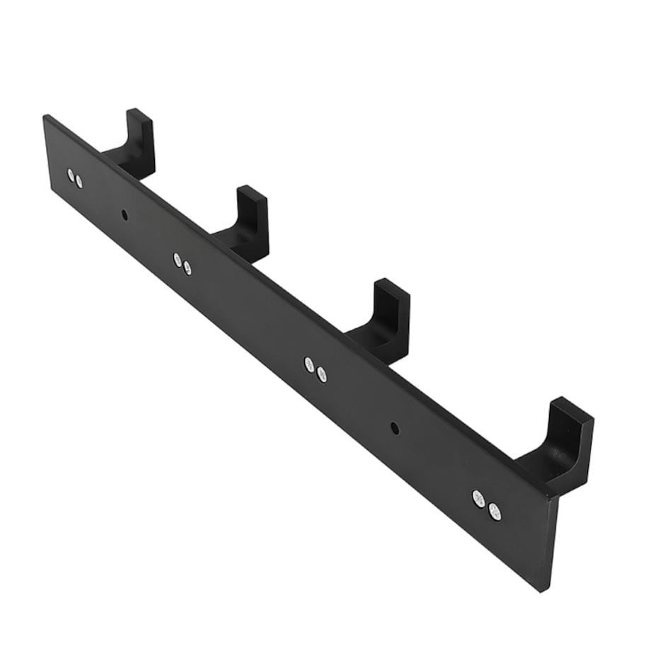 Wieszak Ścienny Na Ręczniki 4 Haki, Czarny