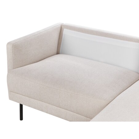 Narożnik 2-osobowy lewostronny beżowy BREDA