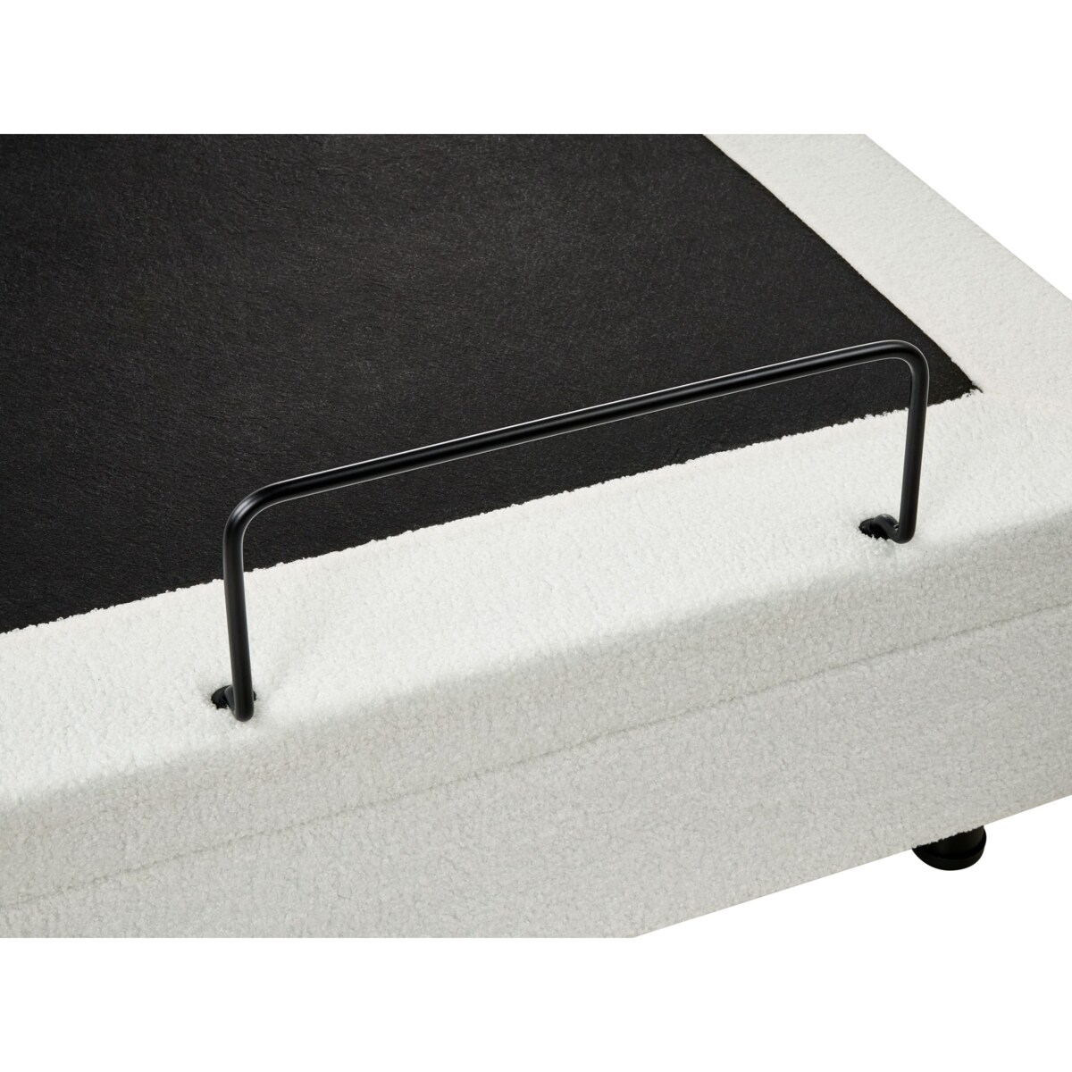 Łóżko regulowane bez zagłówka Boucle DUKE 90 x 200 cm Złamana biel