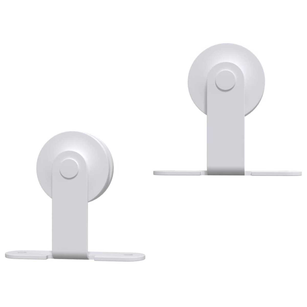 vidaXL System do montażu drzwi przesuwnych, 183 cm, stalowy, biały