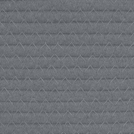 vidaXL Kosze do przechowywania, 2 szt, szaro-białe, Ø24x18 cm, bawełna